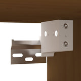 Wall Cabinets 2 pcs Honey Brown 60x30x30 cm Solid Wood Pine 818372