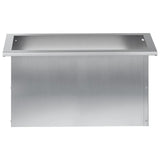 Garden Planter with LED 2 pcs Silver 30 x 60 x 30 cm 8008095