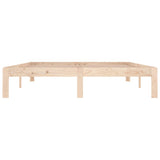 Bed Frame without Mattress Solid Wood 150x200cm King Size 810370