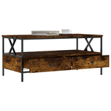 Coffee Table Smoked Oak 100x51x45 cm Engineered Wood 835301