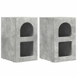 Bedside Table 2 pcs Concrete Grey 29.5 x 33.5 x 50 cm 891231