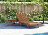 Sun lounger Folding with Cushion 2 pcs Brown Solid Teak Wood 42008013