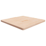 Square Table Top 90x90x4 cm Untreated Solid Wood Oak 342947