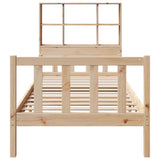 Bookcase Bed without Mattress 90x190 cm Single Solid Wood Pine 3322119