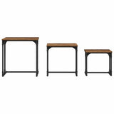 Nesting Coffee Table 3 pcs Old wood Engineered wood 883531