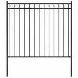 Garden Fence ASSEN Steel 1.7x1.5 m Black 146315