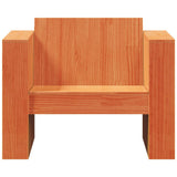 Garden Sofa Wax brown Solid pine wood Small Durable Garden Sofa 844623