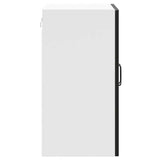 Kitchen Wall Cabinet Lucca Black Engineered Wood 853818