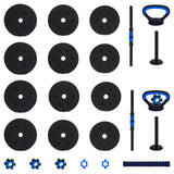 4-in-1 Dumbbell Set Black and Blue 121 x 19.5 x 19.5 cm 42023468