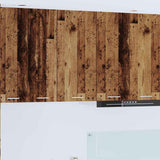 Hanging Cabinet with Storage Old Wood and White 40 x 31 x 80 cm 884264