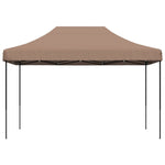 ZNTS Foldable Party Tent Pop-Up Brown 410x279x315 cm 4005012