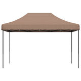 ZNTS Foldable Party Tent Pop-Up Brown 410x279x315 cm 4005012