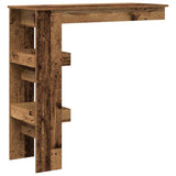 Wall Bar Table Old Wood 102x45x103.5 cm Engineered Wood 856860