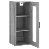 Wall Mounted Cabinet Grey Sonoma 34.5x34x90 cm 828922