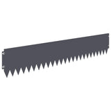Lawn Edging 10 pcs 103 x 20 cm Steel Anthracite 8008475