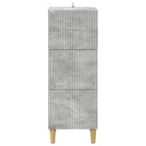 Drawer Cabinet Concrete Grey 33 x 34.5 x 90 cm Engineered Wood 894618