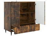 Sideboard Smoked Oak 66 x 34.5 x 97 cm Engineered Wood 894440