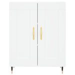 Highboard White 69.5x34x180 cm Engineered Wood 3198321