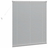 Venetian Blinds Height Adjustable Silver 130 x 120 cm Aluminium 42005901
