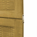 Room Divider 6 Panels Brown Solid Wood Paulownia 358828