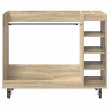 Golf Cabinet with Wheel Plain Sonoma Oak 120 x 45 x 98 cm 899473