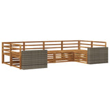 Outdoor Sofa Set 6 pcs Natural 3383787
