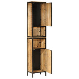 Bathroom Cabinet 40x27x180 cm Iron and Solid Wood Mango 3217113