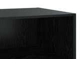 Sideboard Black Oak 70 x 41 x 185 cm Engineered Wood 3443786