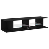 TV Cabinet Black Oak 135 x 39 x 30 cm Engineered Wood 862561