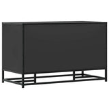 Shoe Bench Black 84x40x53.5 cm Engineered Wood and Metal 849229