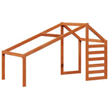 Loft Bed Frame Wax Brown 90 x 190 cm Solid Pine Wood 3422701