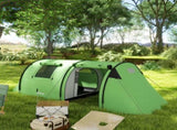 Four Man Duo Room Tunnel Tent, with Accessories - Green T3398P349028