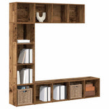 Book Cabinets 3 pcs Old Wood Engineered Wood 3328549