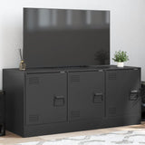 TV Cabinet Black 99x39x44 cm Steel 841643