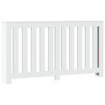 ZNTS Radiator Cover White 149x20x82 cm Engineered Wood 852744