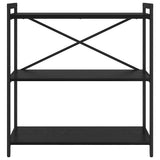 Bookshelf Black Oak 80 x 30 x 85 cm Engineered Wood 868425