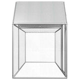 Chicken Coop 3x1x1.5 m Galvanised Steel 144554