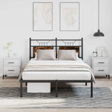 Bed Frame without Mattress Smoked Oak 120x200 cm Engineered Wood 4106741