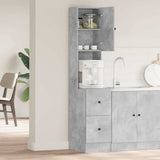 Kitchen Cabinet with Door Grey 35 x 50 x 180 cm Engineered Wood 871373