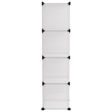 Storage Cube Organiser with 12 Cubes Transparent PP 340550