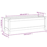 Garden Raised Bed 119.5x40x39 cm Solid Wood Douglas 825266