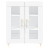 Highboard White 69.5x34x180 cm Engineered Wood 3189301