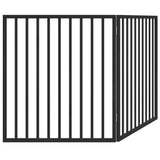 Dog Gate Foldable 2 Panels Black 160 cm Poplar Wood 352194