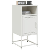 Bedside Cabinets 2 pcs White 36x39x78 cm Steel 846577