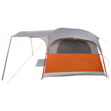 Tunnel Tent with Roof Grey and Orange 427 x 305 x 205 cm 42028671