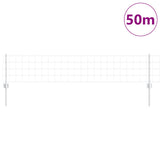 Welded Wire Fence 50 x 0.4 m Hot-Dip Galvanised Steel 3336212