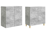 Cabinet Set 2 pcs Concrete Grey Engineered Wood 3416694