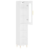 Highboard White 34.5x34x180 cm Engineered Wood 3199353