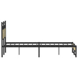 Bed Frame without Mattress Sonoma Oak 120x190 cm Small Double Engineered Wood 4106959