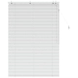 Venetian Blind White 100 x 160 cm 35 mm Solid Paulownia Wood 42015416
